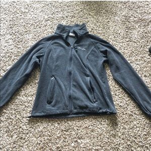 Grey Columbia Fleece Zip Up